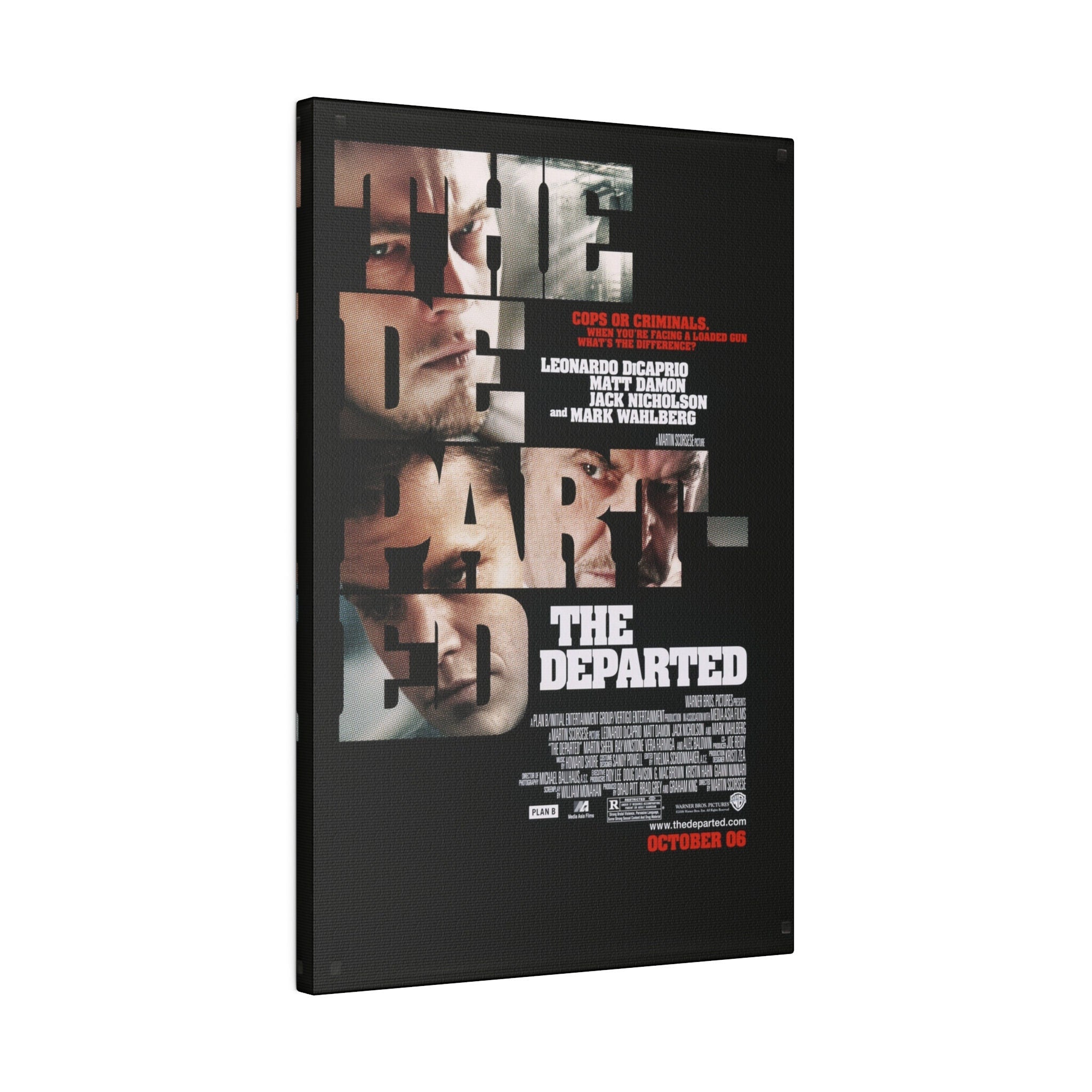 The Departed Movie Poster 2 Custom Canvas Wall Print