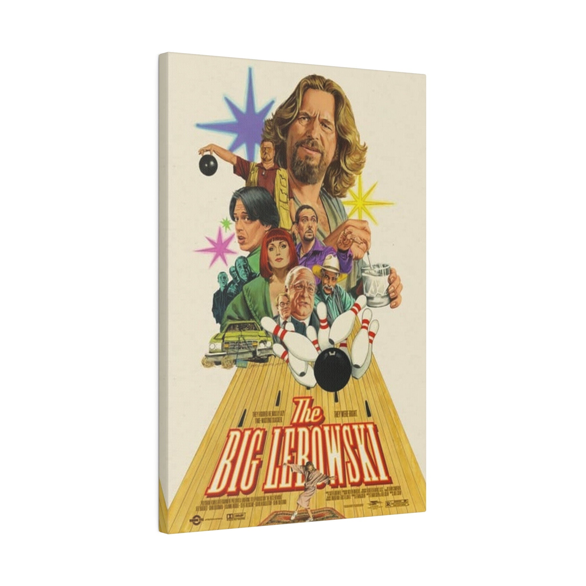 The Big Lebowski Movie Poster Custom Canvas Wall Print