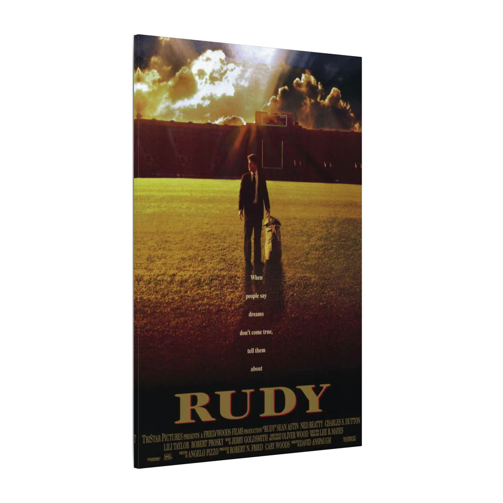Rudy Classic Movie Poster Art Custom Canvas Wall Print