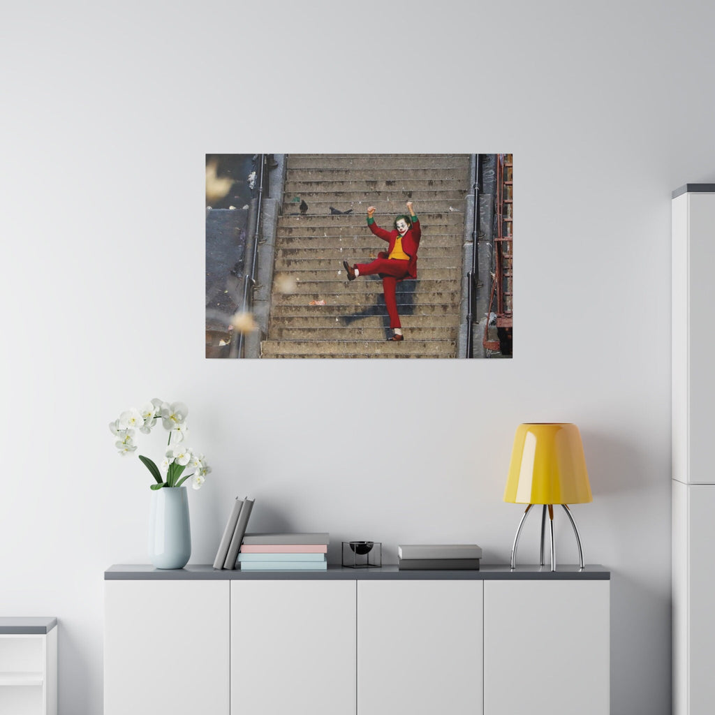 Joker Stairs Dance Color Photograph Custom Canvas Wall Print