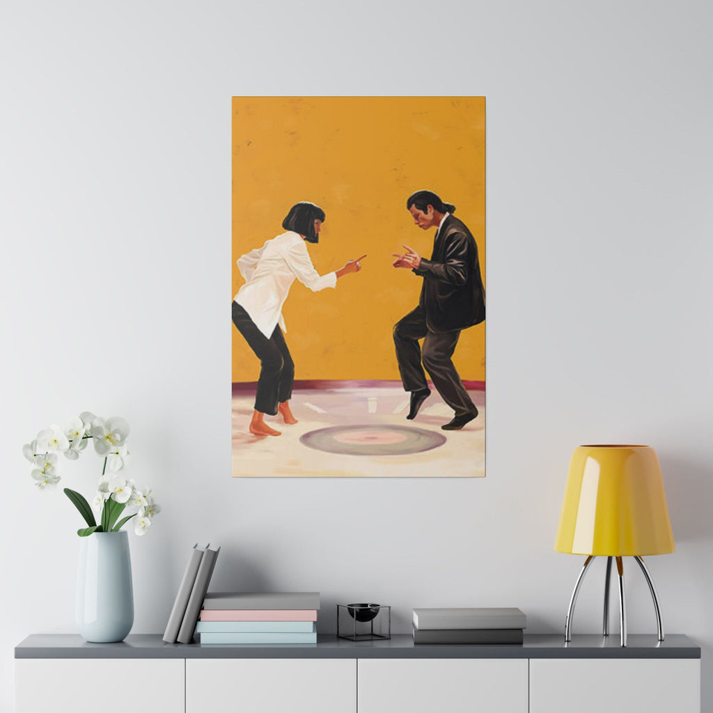 Pulp Fiction Dance Custom Canvas Wall Print
