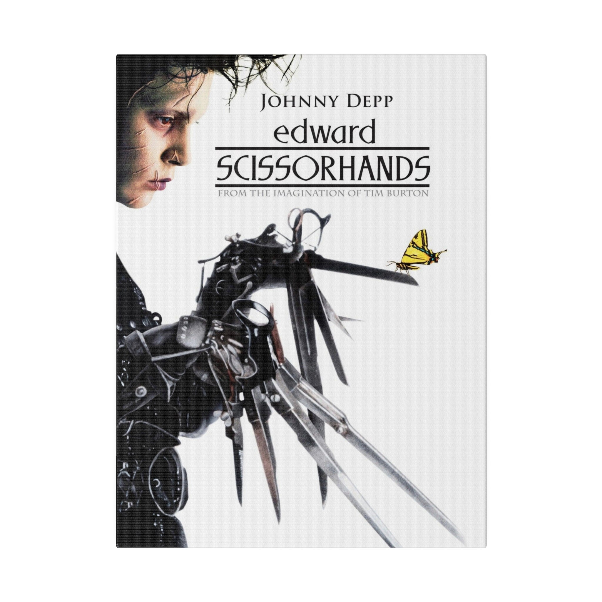 Edward Scissorhands Movie Poster Custom Canvas Wall Print
