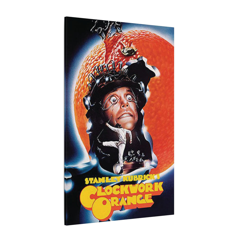 Clockwork Orange Psychedelic Orange Canvas Wall Print