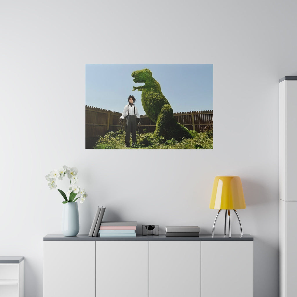 Edward Scissorhands Tree Sculpture Custom Canvas Wall Print