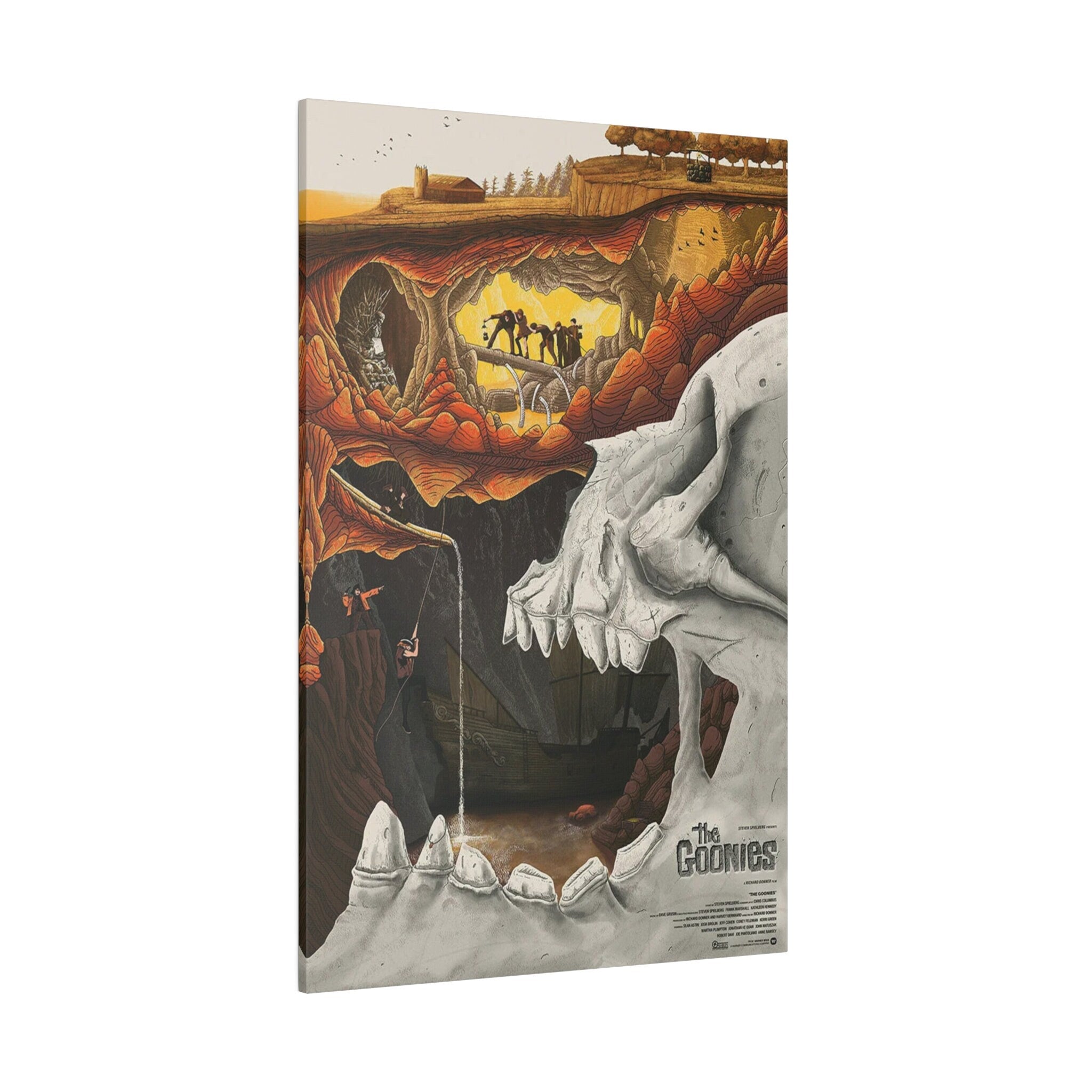 The Goonies Abstract Movie Poster Custom Canvas Wall Print