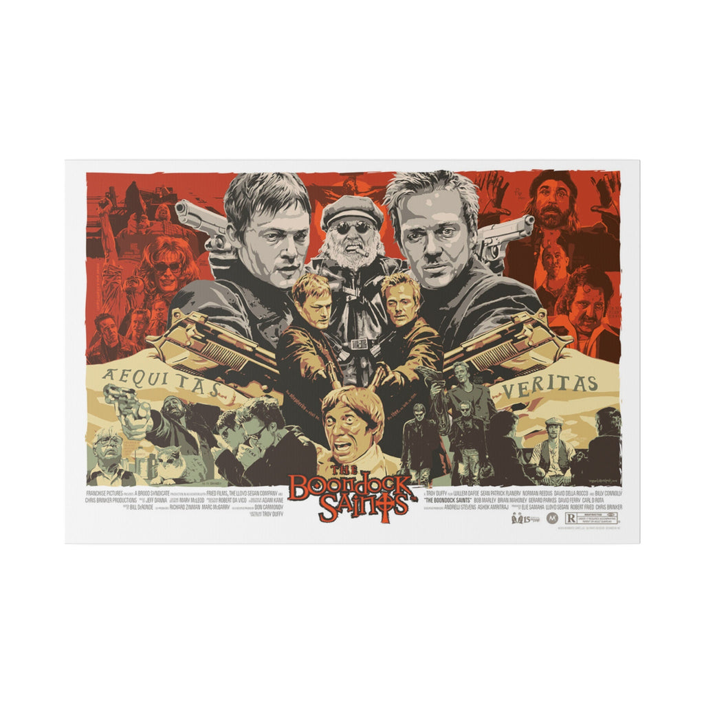 The Boondock Saints Graphic Novel Movie Poster Custom Canvas Wall Print