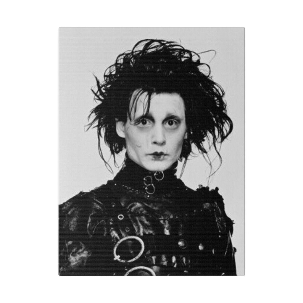Edward Scissorhands B/W Photo Custom Canvas Wall Print