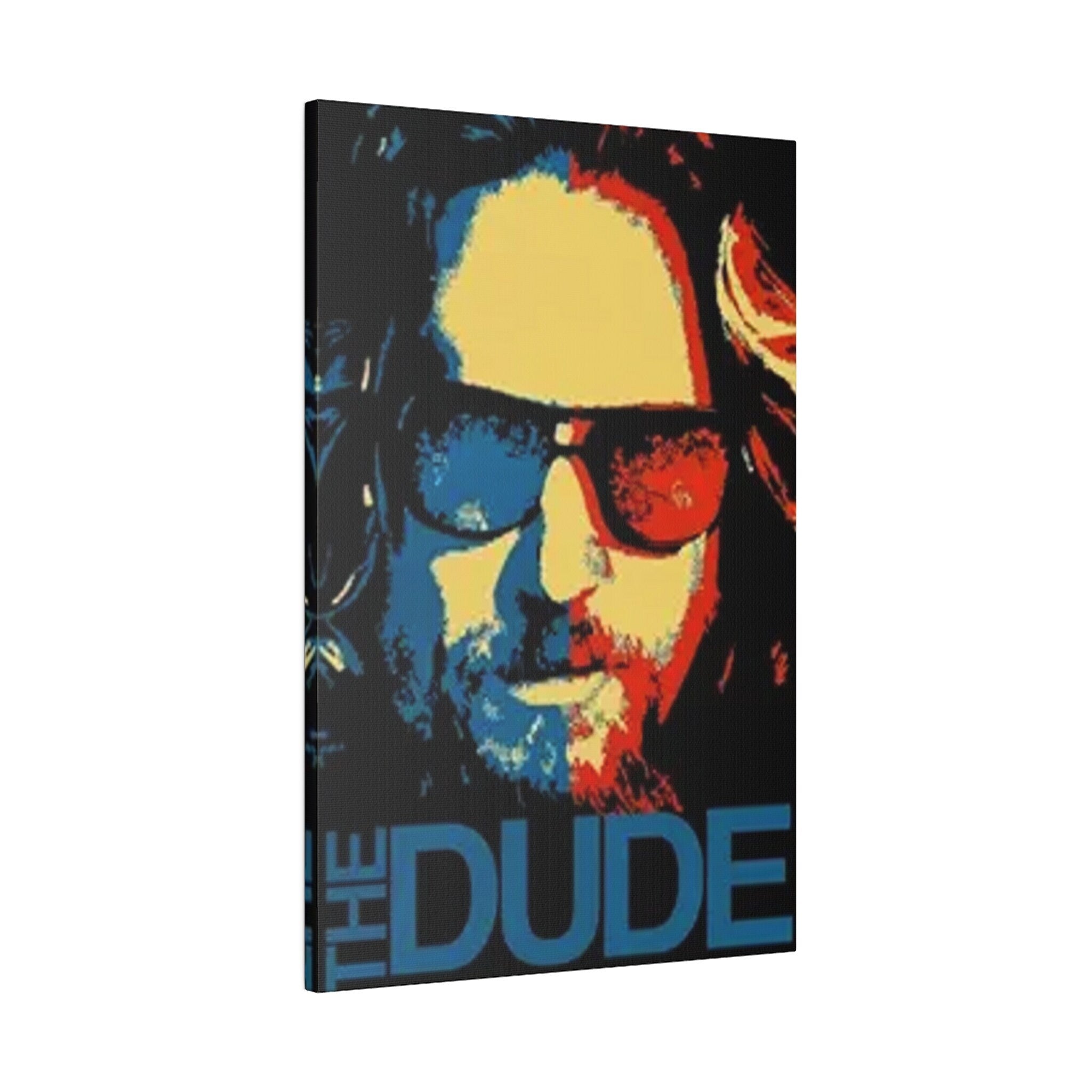 The Big Lebowski The Dude Abstract Poster Custom Canvas Wall Print