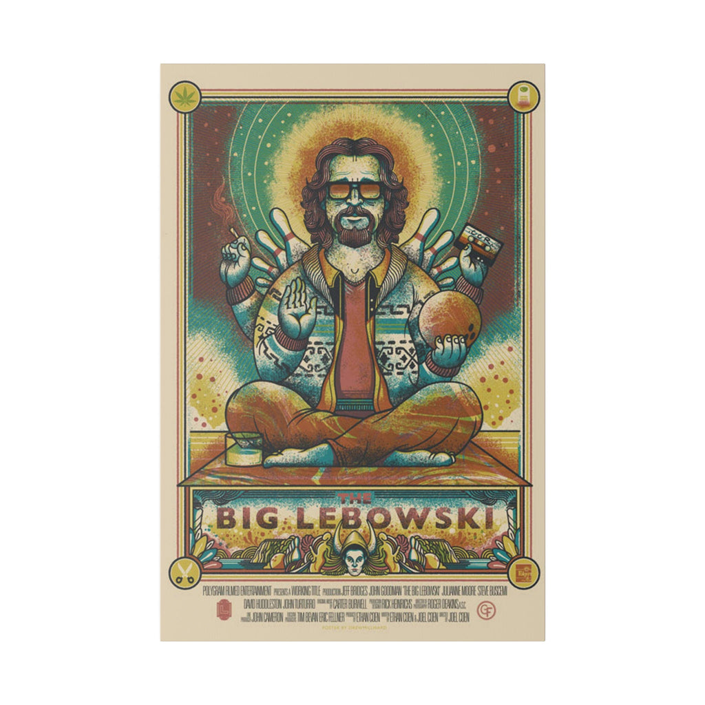 The Big Lebowski Zen Movie Poster Custom Canvas Wall Print
