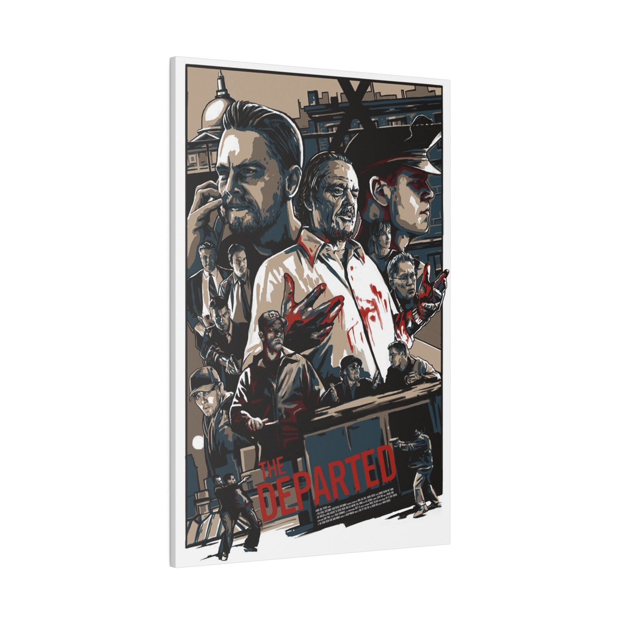 The Departed Graphic Comic Custom Canvas Wall Print