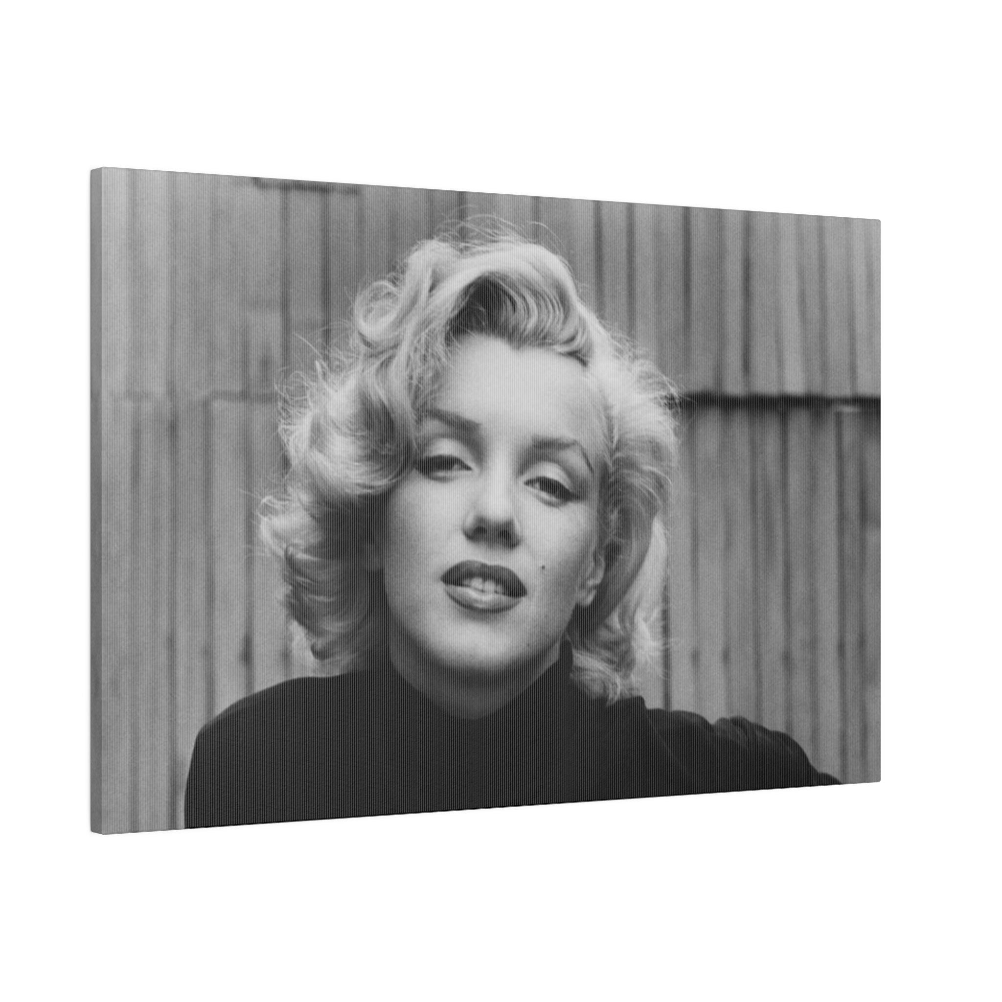 Marilyn Monroe B/W Photograph Custom Canvas Wall Print