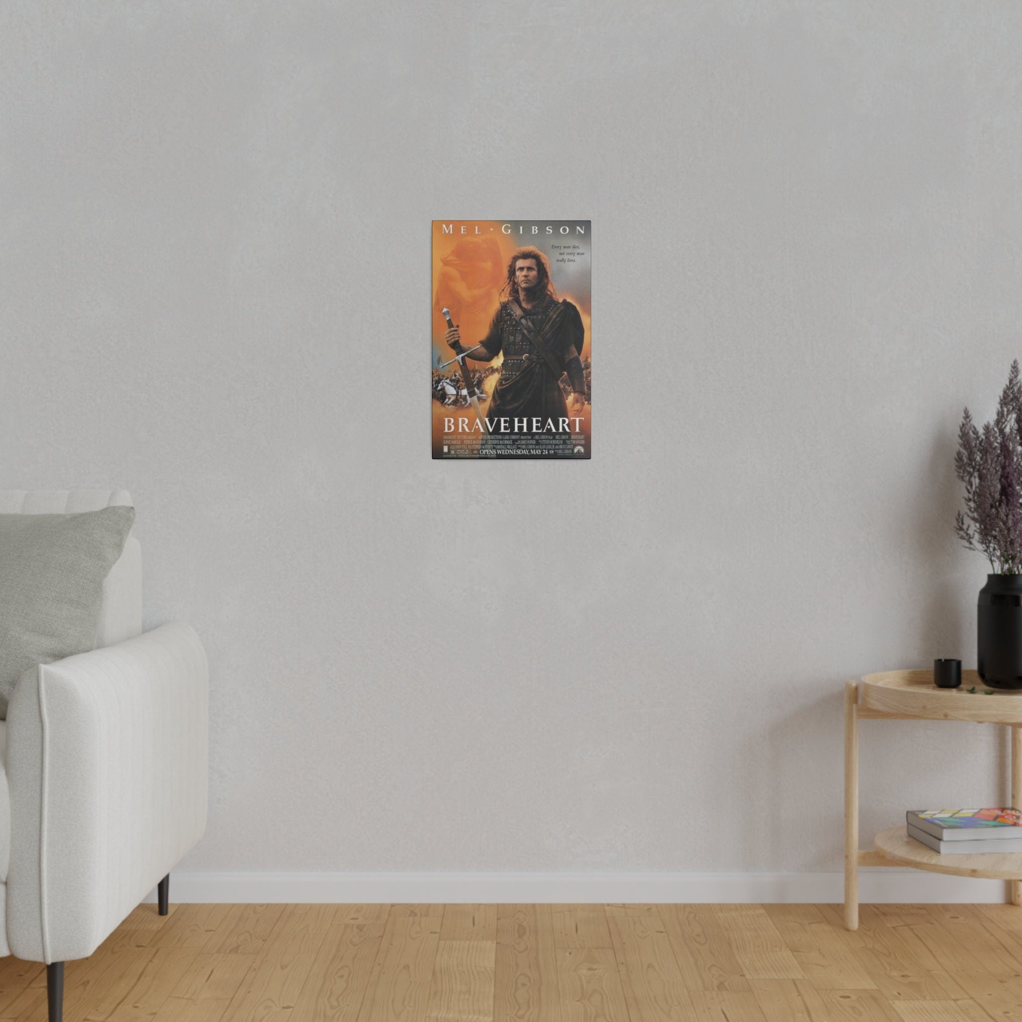 Braveheart Movie Poster Custom Canvas Wall Print