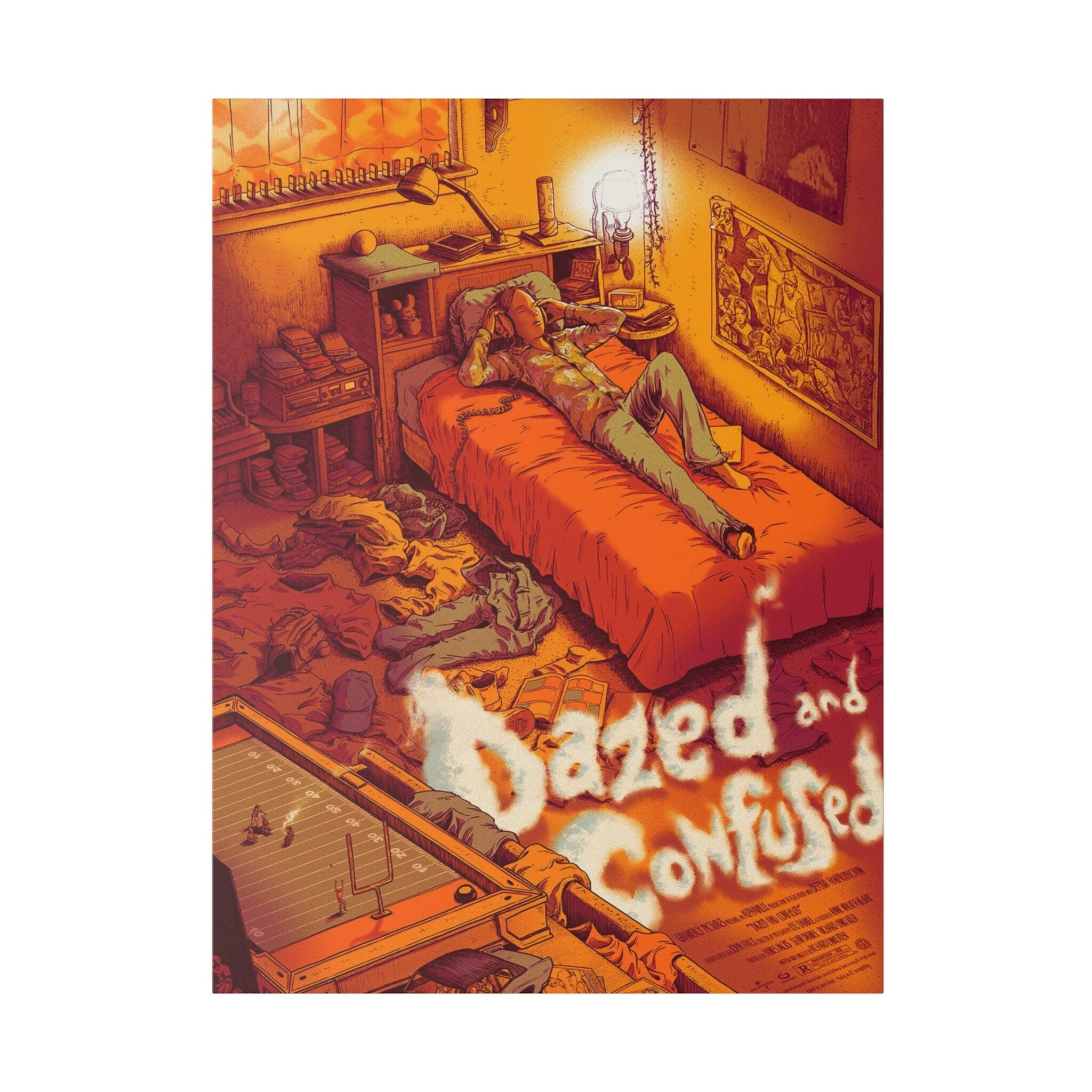 Dazed And Confused Animated Smoke Custom Canvas Wall Print