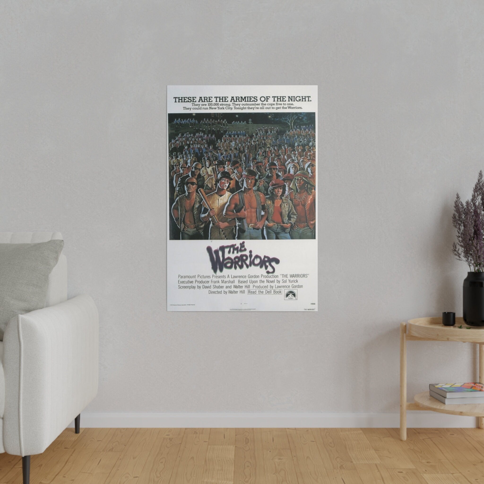 The Warriors Movie Poster Custom Canvas Wall Print