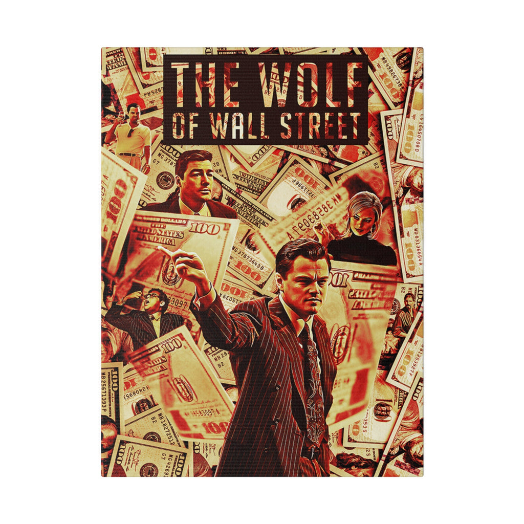 The Wolf Of Wall Street Jordan Belfort Abstract  Custom Canvas Wall Print