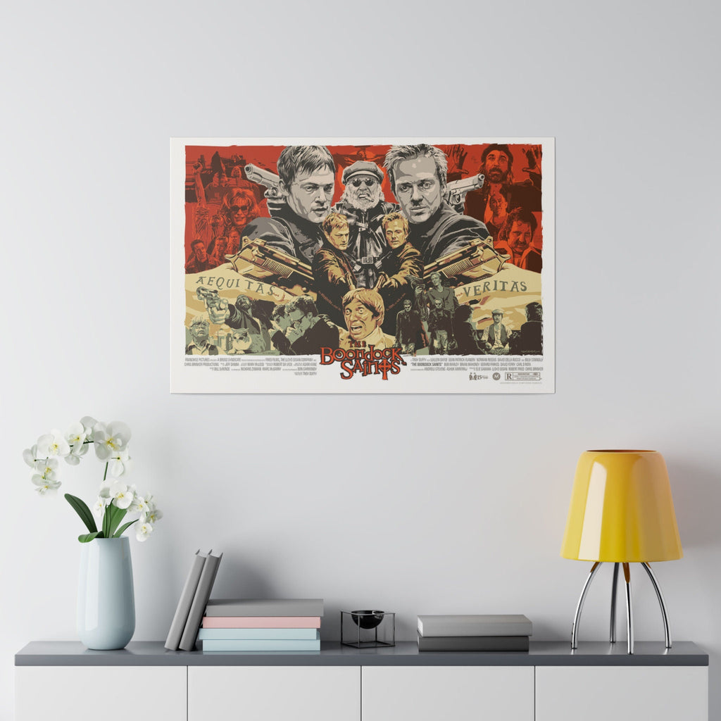The Boondock Saints Graphic Novel Movie Poster Custom Canvas Wall Print