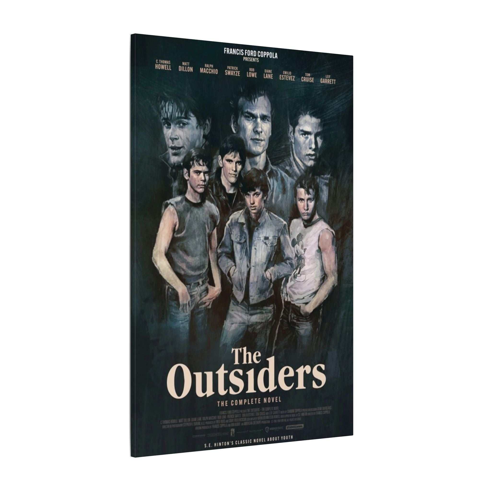 The Outsiders Retro Movie Poster Canvas Wall Art