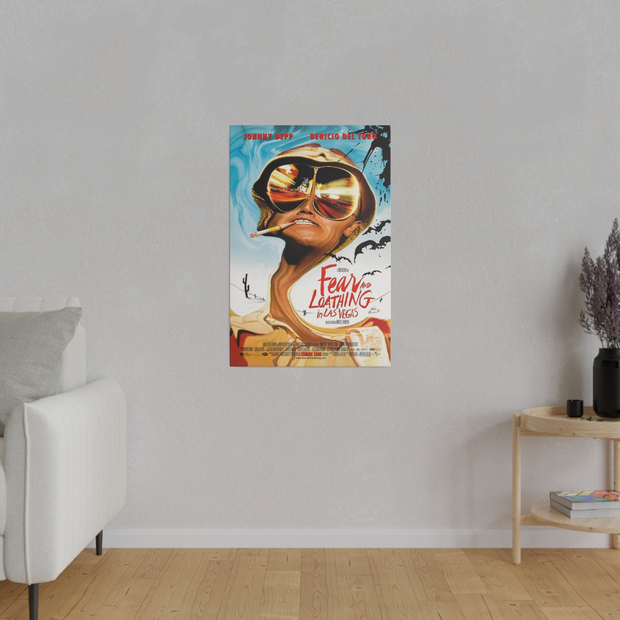 Fear and Loathing In Las Vegas Movie Poster Custom Canvas Wall Print