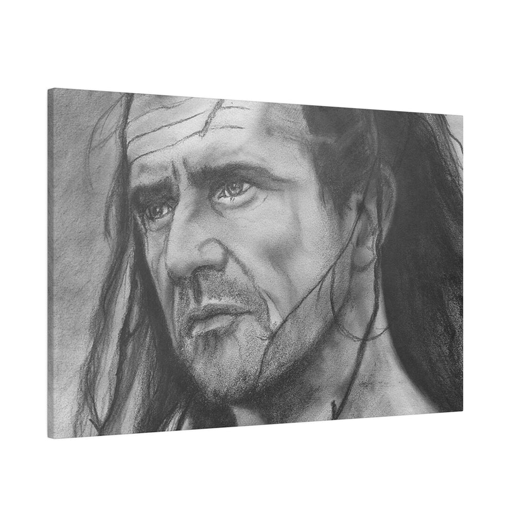 Braveheart William Wallace Sketch Custom Canvas Wall Print