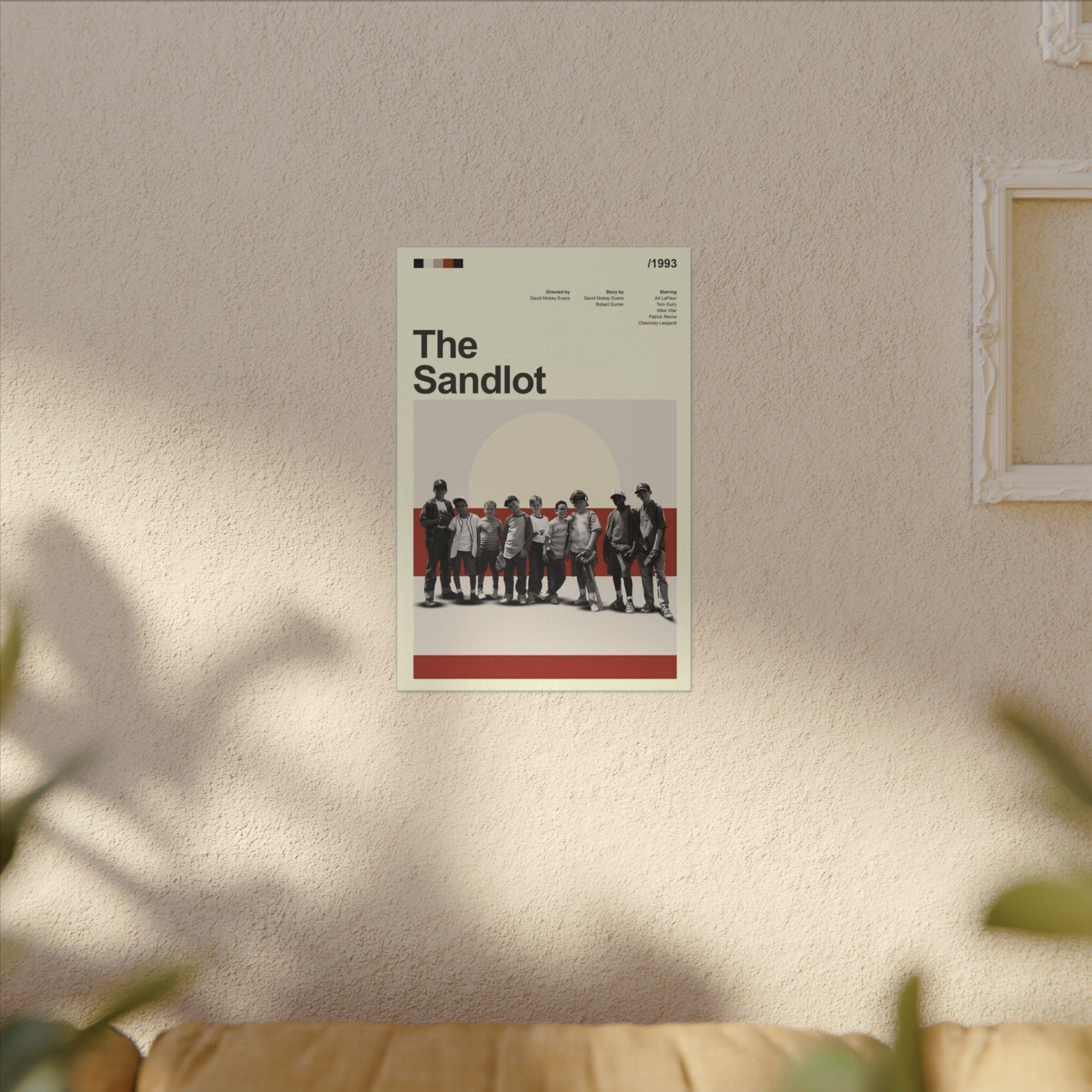The Sandlot Vintage Minimalist Film Print Custom Canvas Wall Print