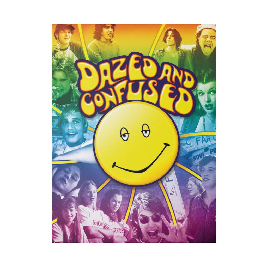 Dazed And Confused Rainbow Custom Canvas Wall Print