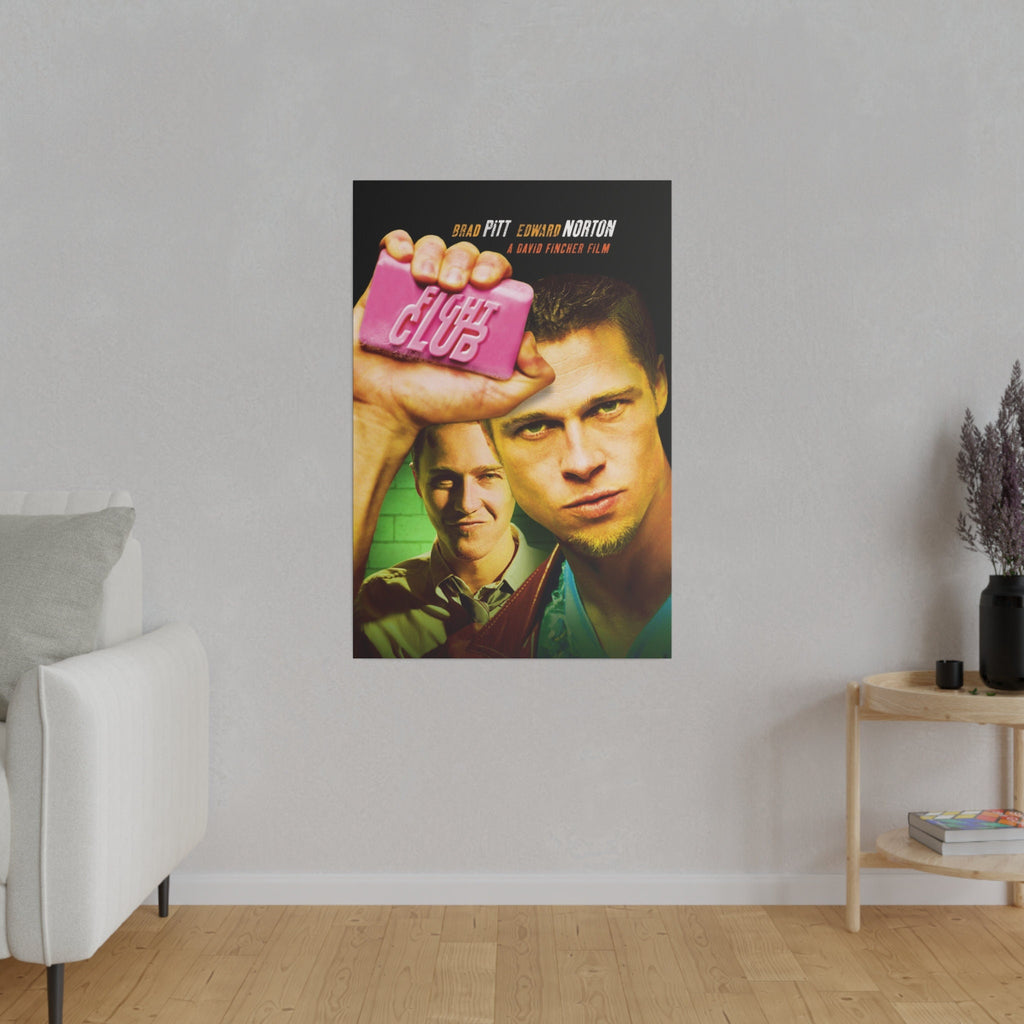 Fight Club Movie Poster Custom Canvas Wall Print