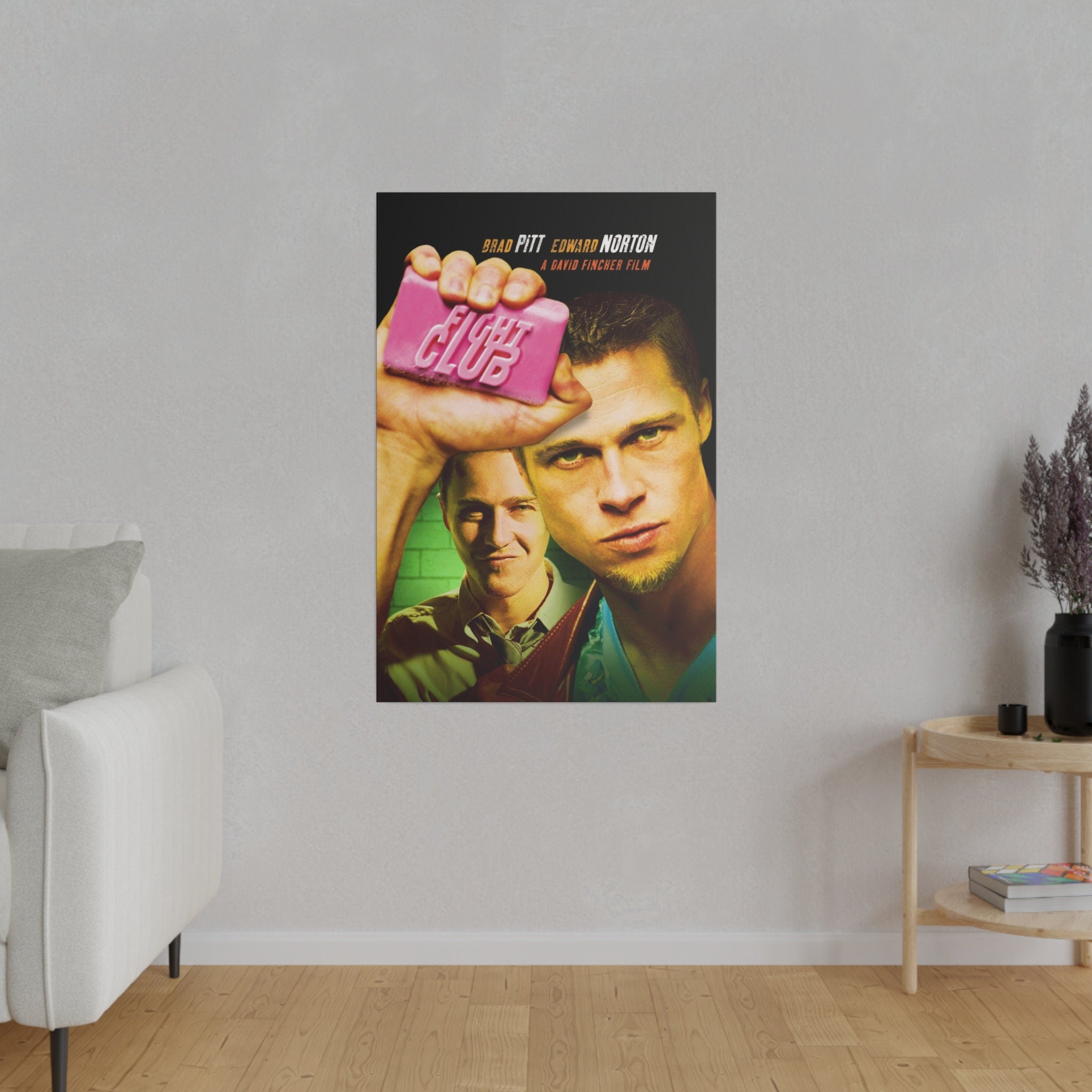 Fight Club Movie Poster Custom Canvas Wall Print