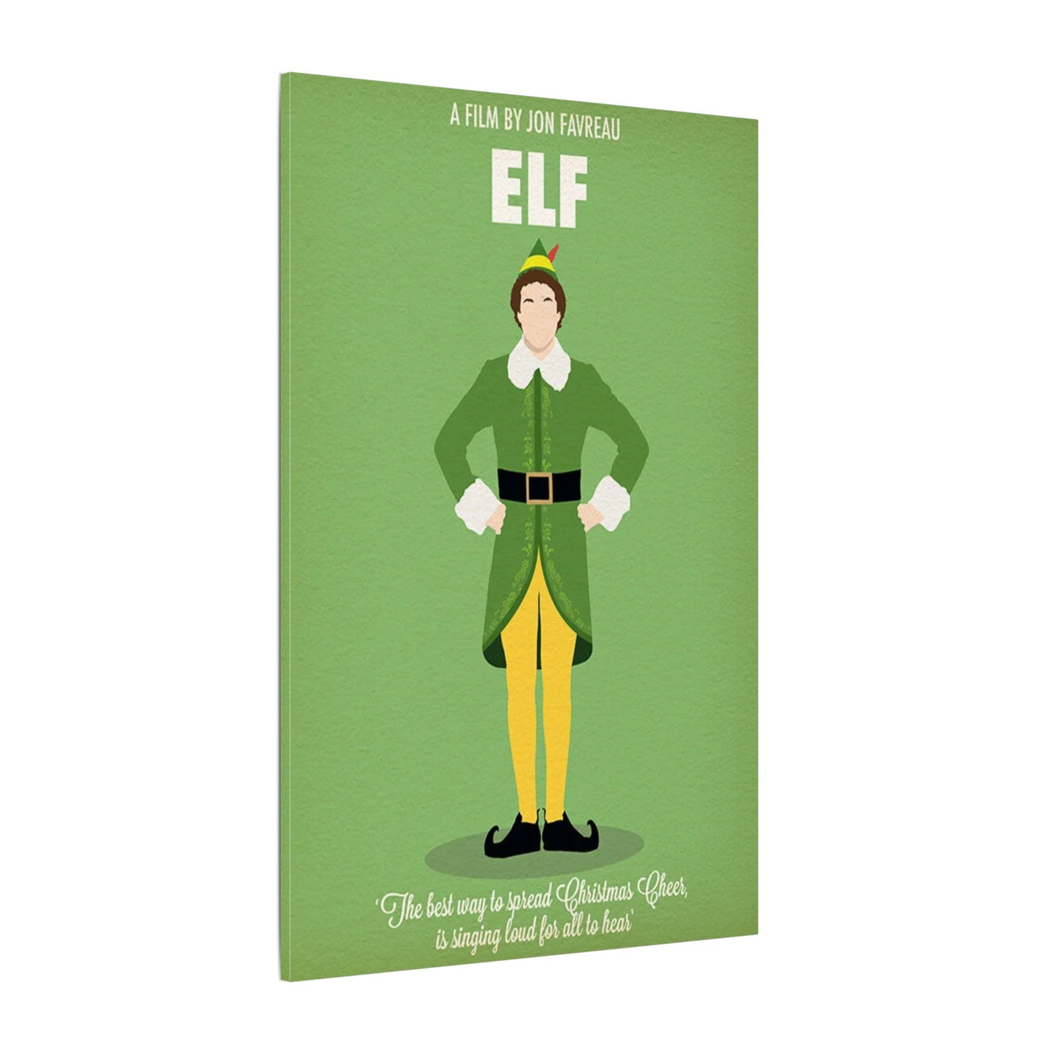 Elf Minimalist Buddy the Elf Custom Canvas Wall Print