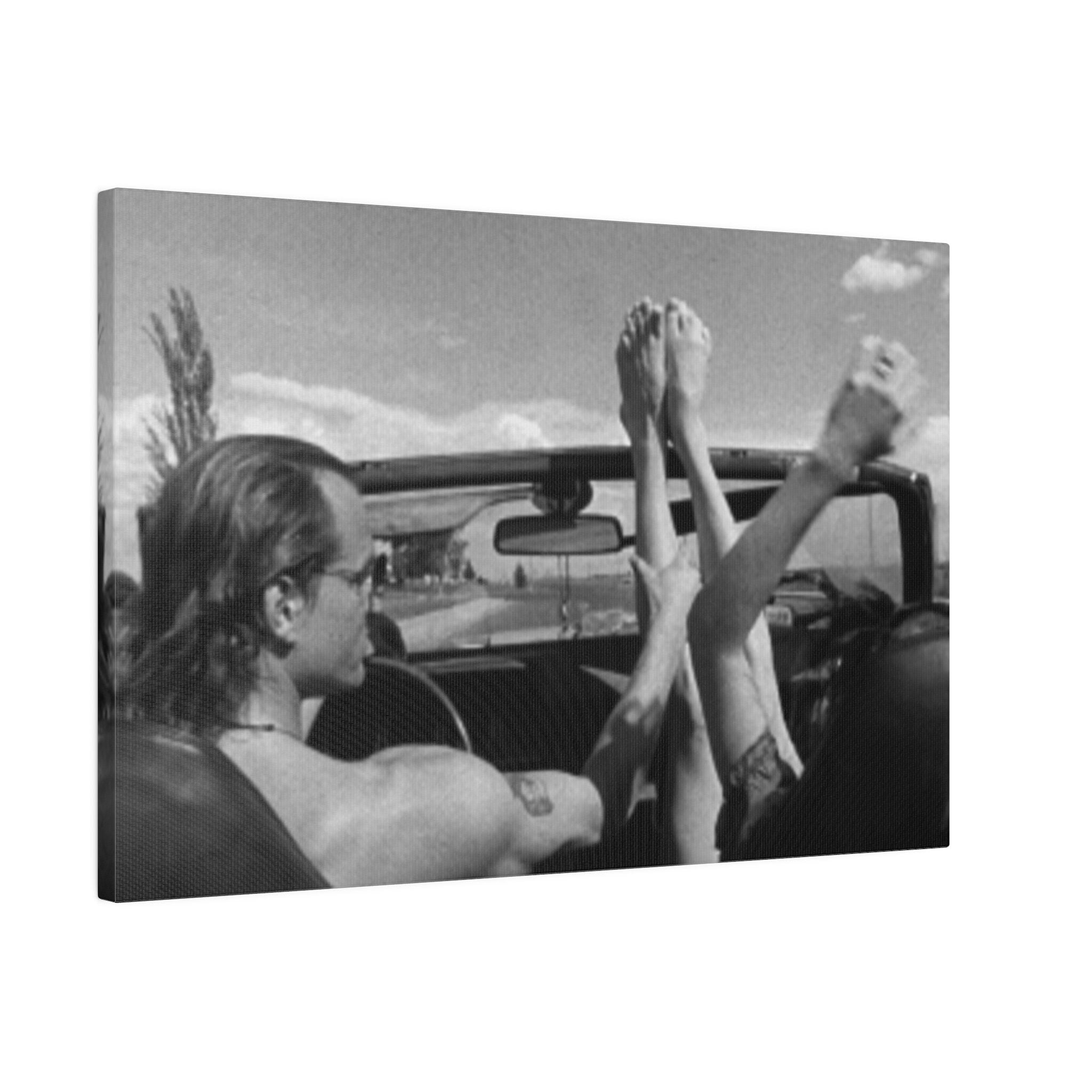 Natural Born Killers Freedom B/W Custom Canvas Wall Print