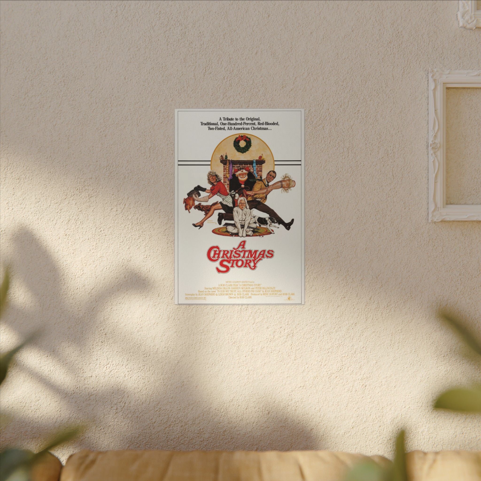 A Christmas Story Classic Vintage Poster Custom Canvas Wall Print