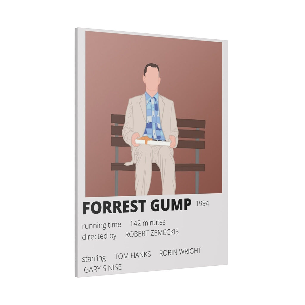 Forrest Gump Minimalist Movie Poster Custom Canvas Wall Print