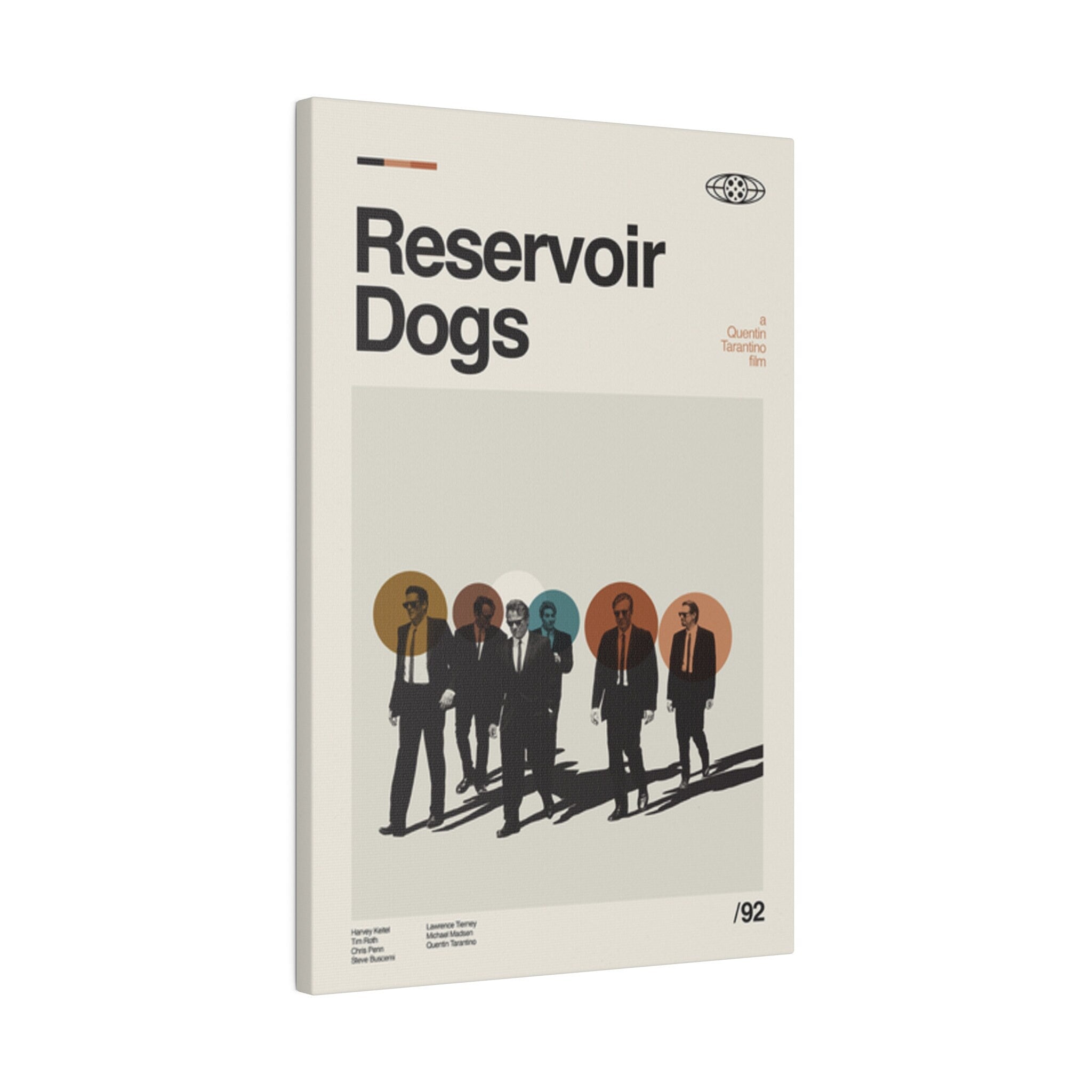 Reservoir Dogs Minimalist Movie Poster Custom Canvas Wall Print