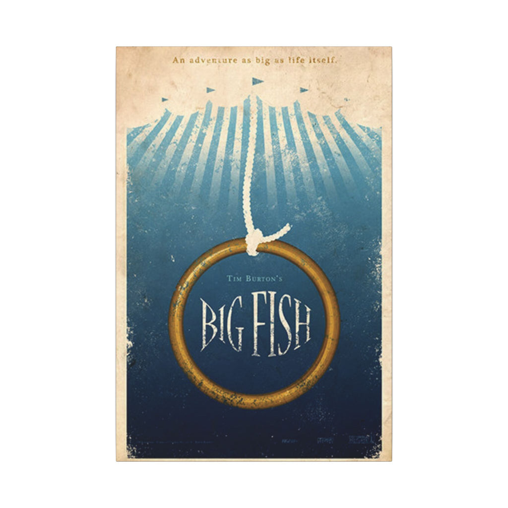 Big Fish Vintage Circus Poster Custom Canvas Wall Print