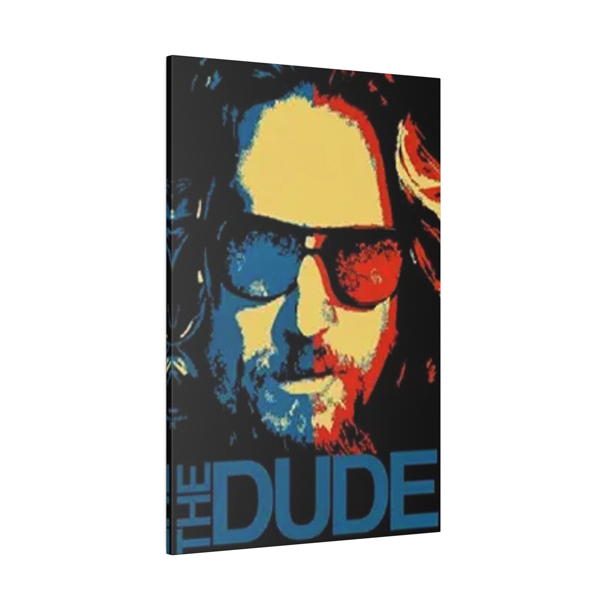 The Big Lebowski The Dude Abstract Poster Custom Canvas Wall Print