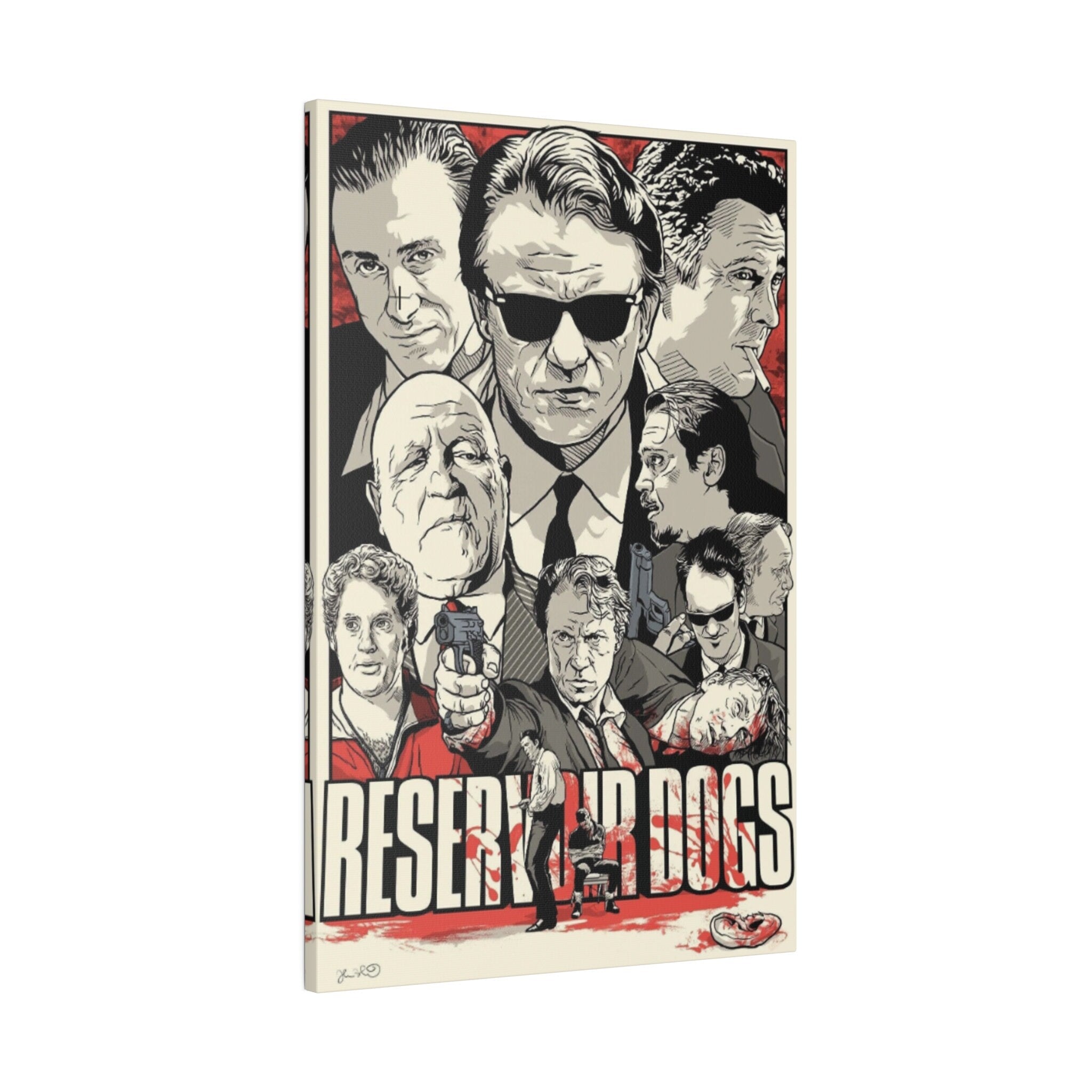 Reservoir Dogs Animated Movie Poster Custom Canvas Wall Print