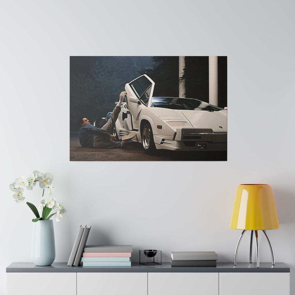 The Wolf Of Wall Street Quaalude Lamborghini Custom Canvas Wall Print