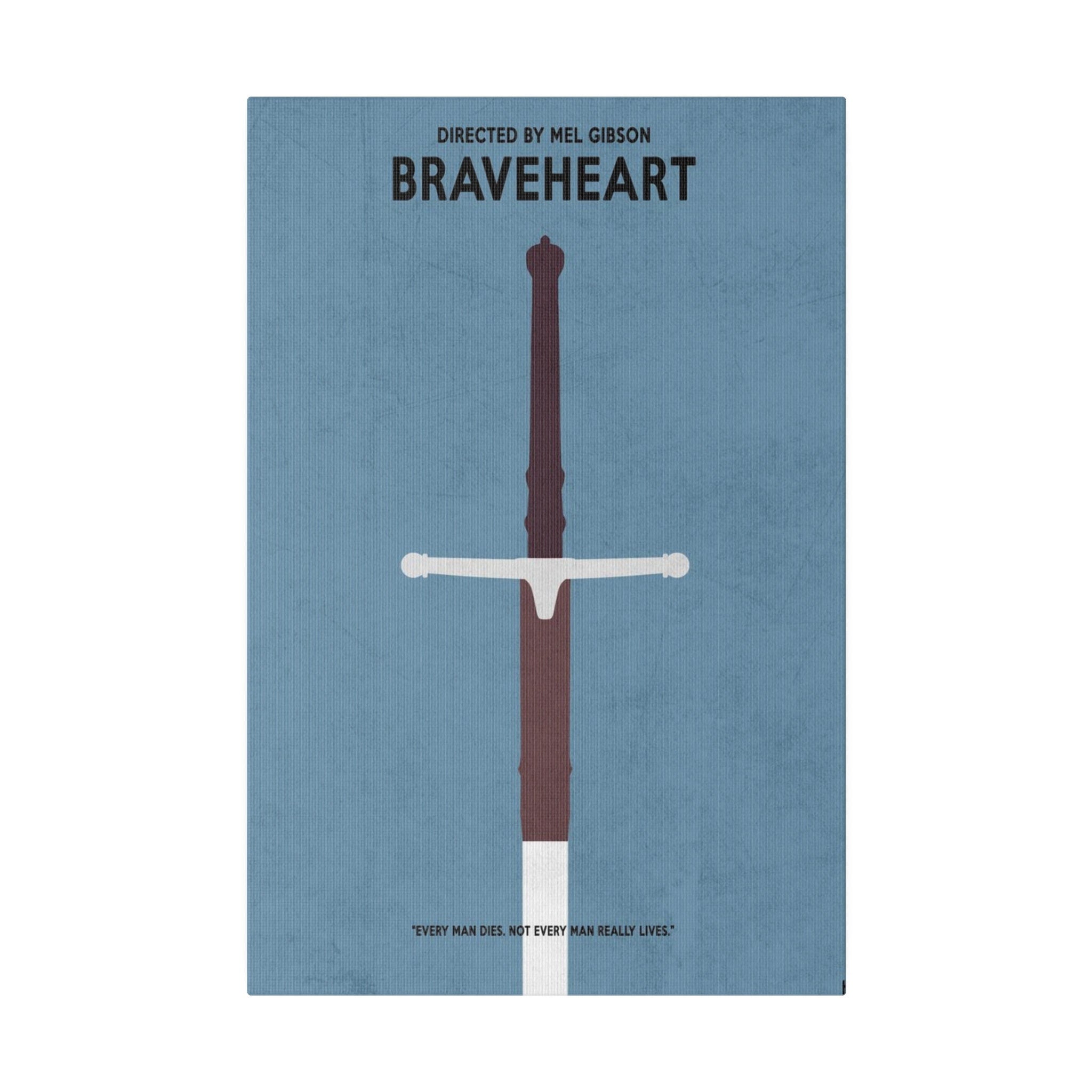 Braveheart Sword2 Custom Canvas Movie Poster