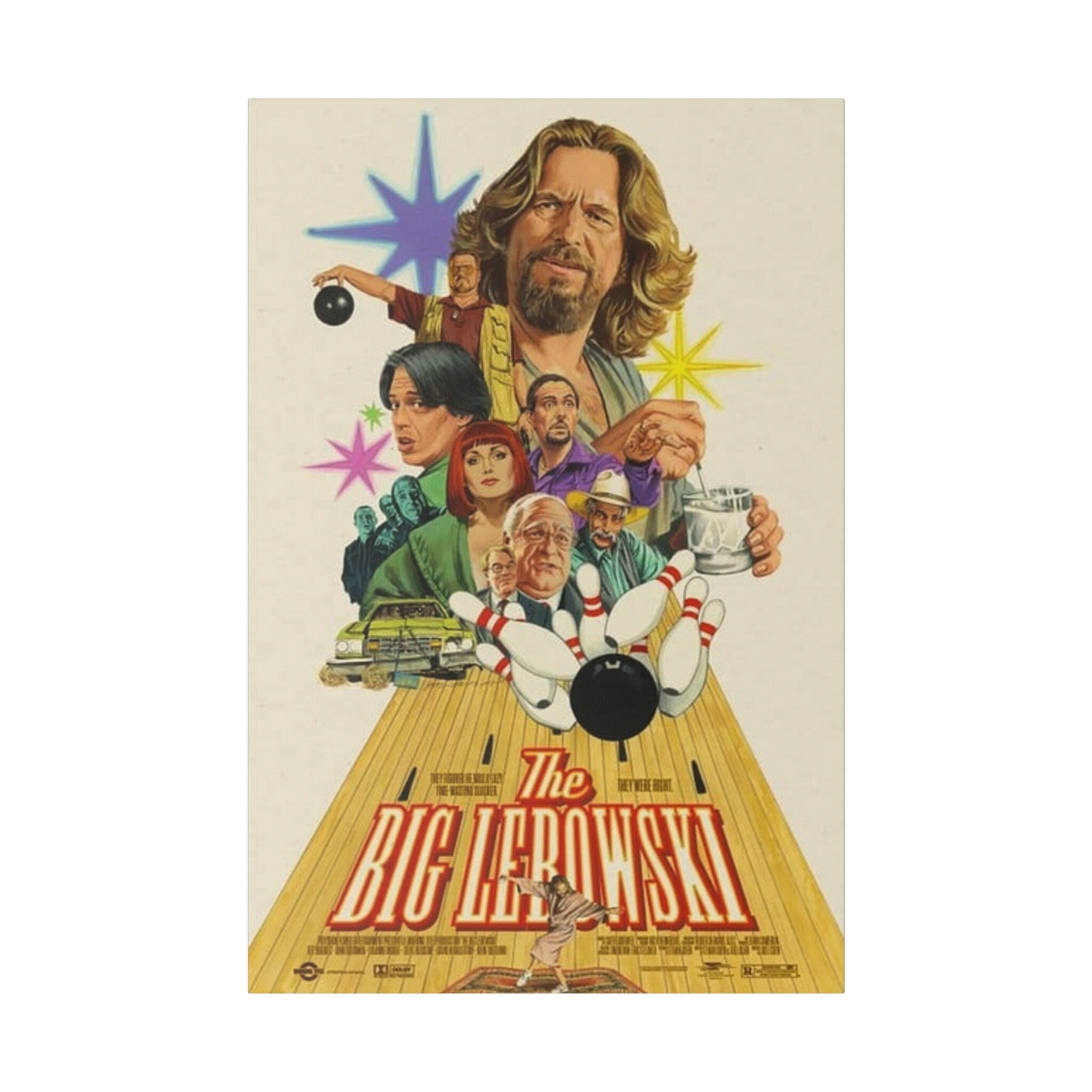 The Big Lebowski Movie Poster Custom Canvas Wall Print