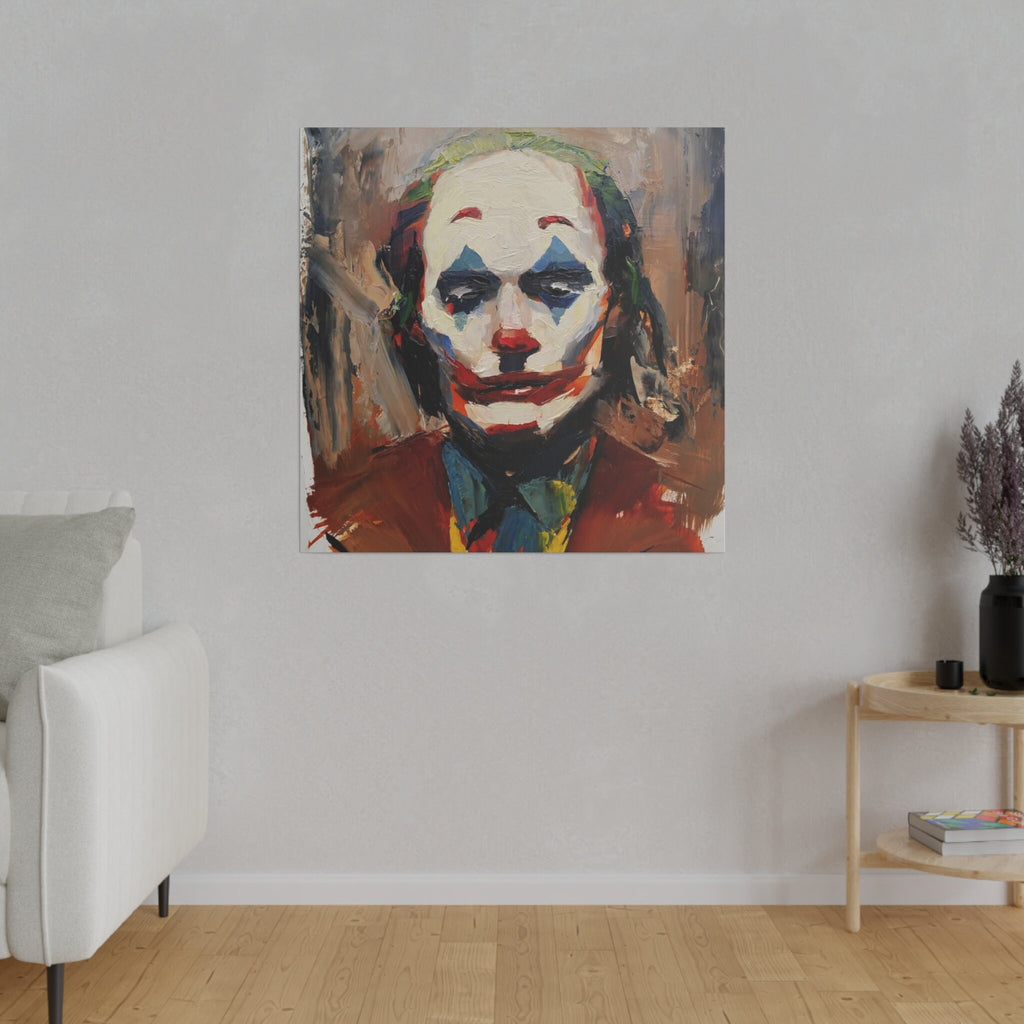 Joker Abstract Color Oil Painting Custom Canvas Wall Print