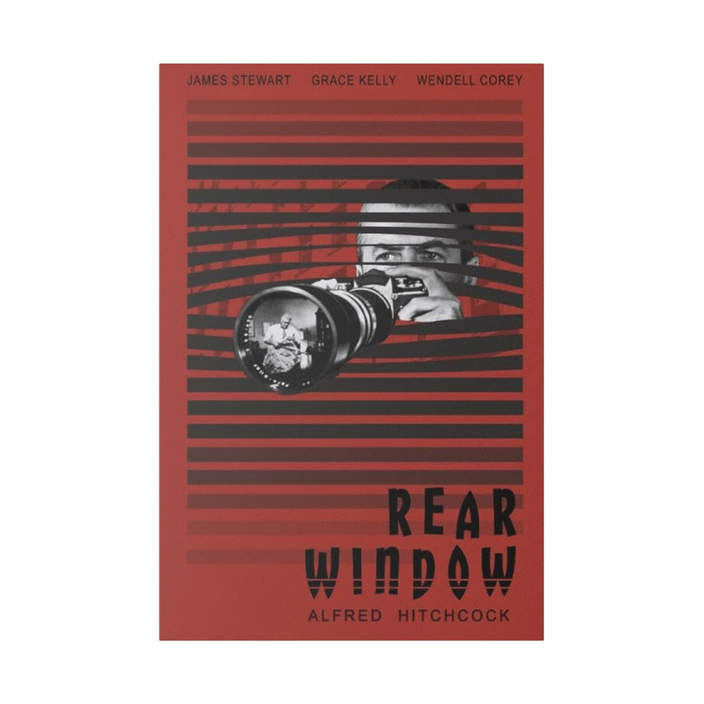 Alfred Hitchcock's Rear Window Movie Poster Custom Canvas Wall Print