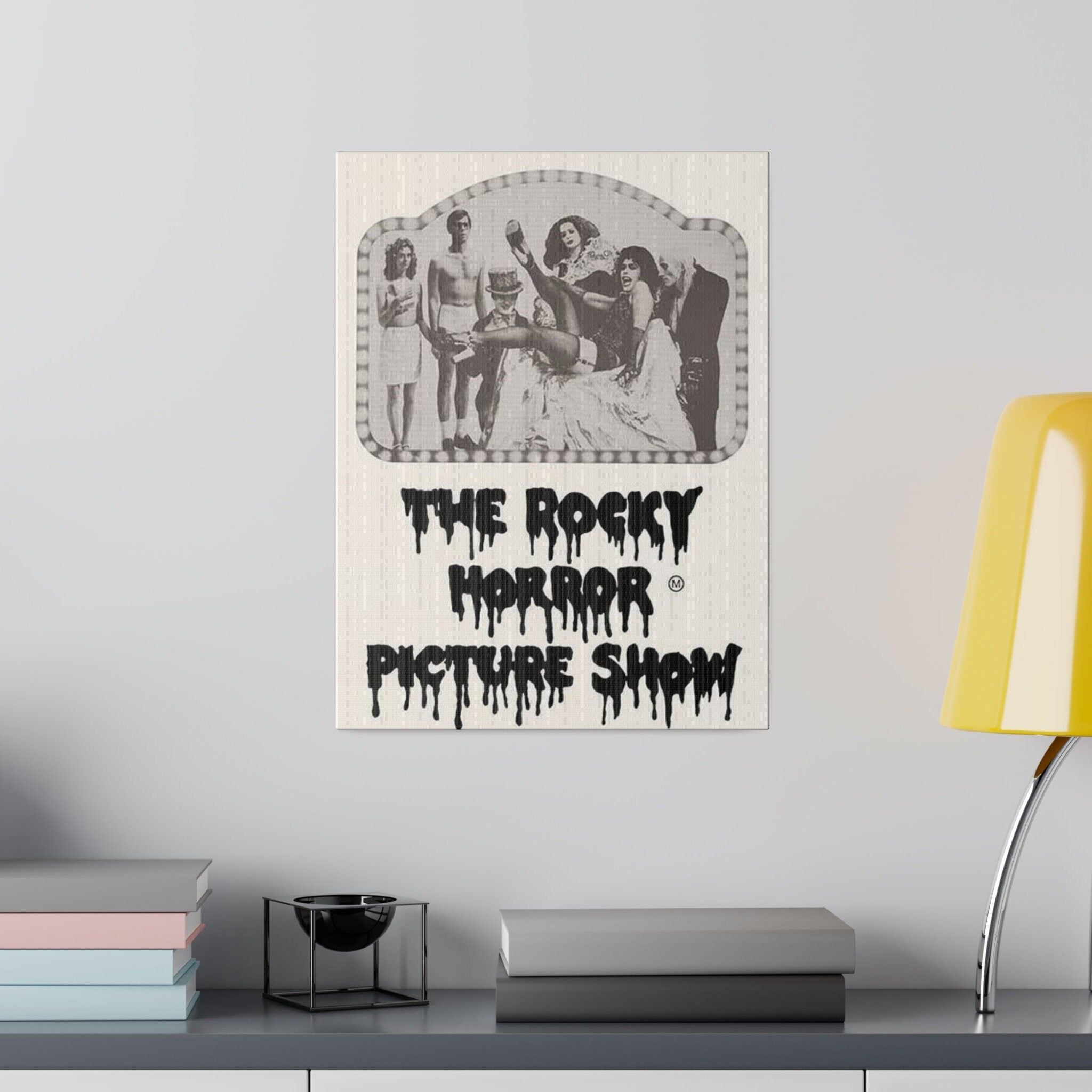The Rocky Horror Picture Show B/W Custom Canvas Wall Print