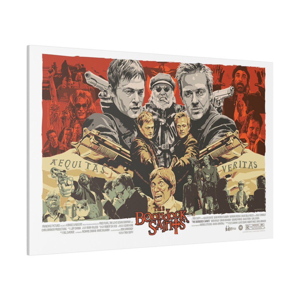 The Boondock Saints Graphic Novel Movie Poster Custom Canvas Wall Print