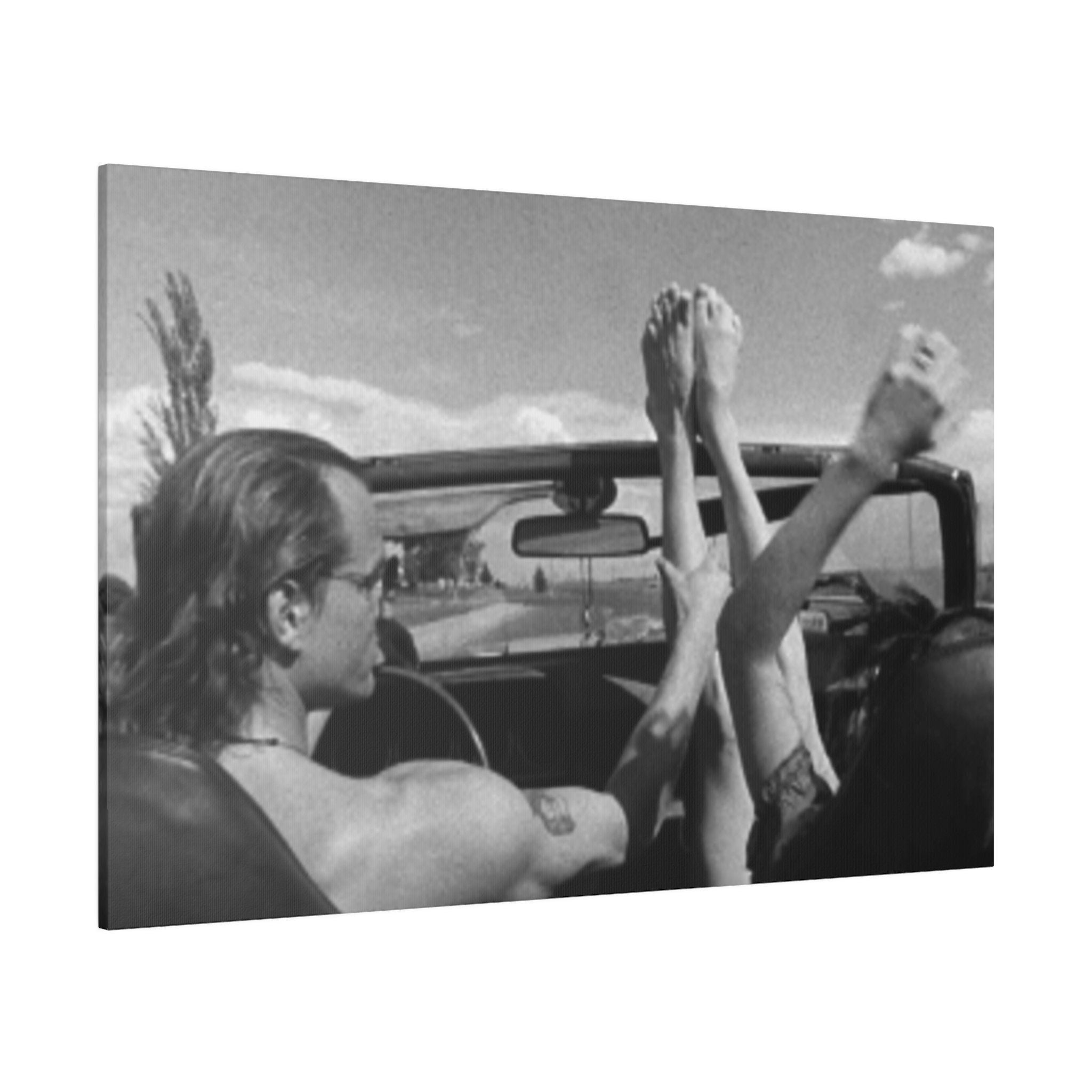 Natural Born Killers Freedom B/W Custom Canvas Wall Print