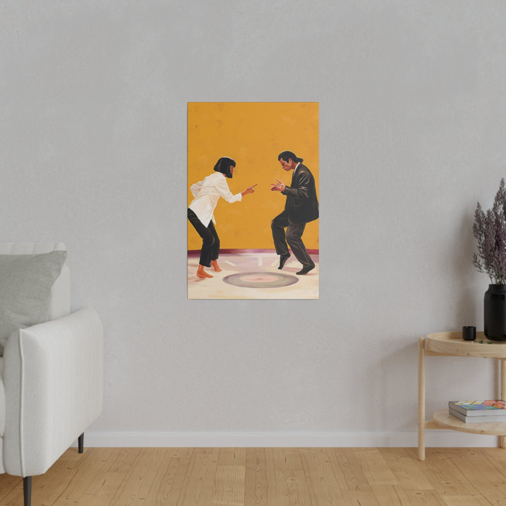 Pulp Fiction Dance Custom Canvas Wall Print