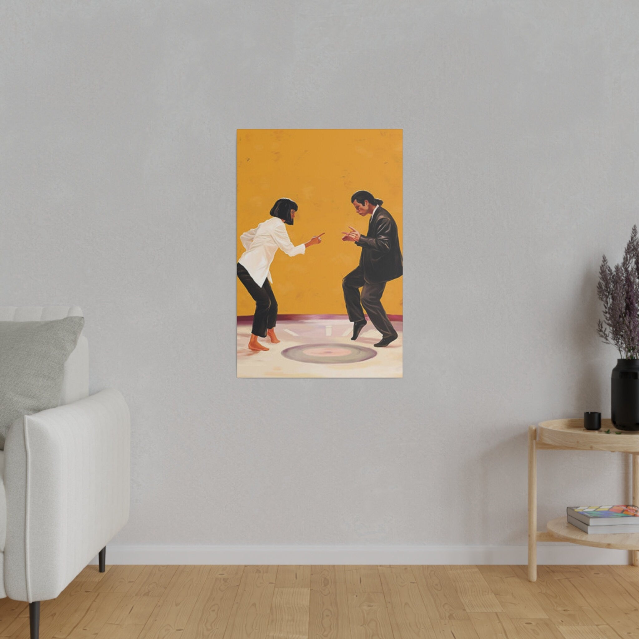 Pulp Fiction Dance Custom Canvas Wall Print