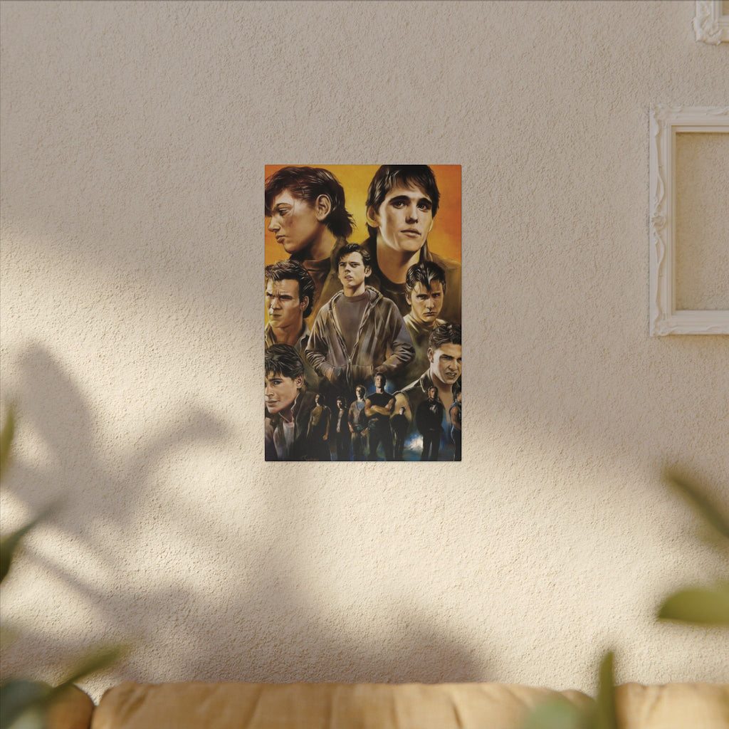 The Outsiders Greasers Portrait Canvas Wall Print