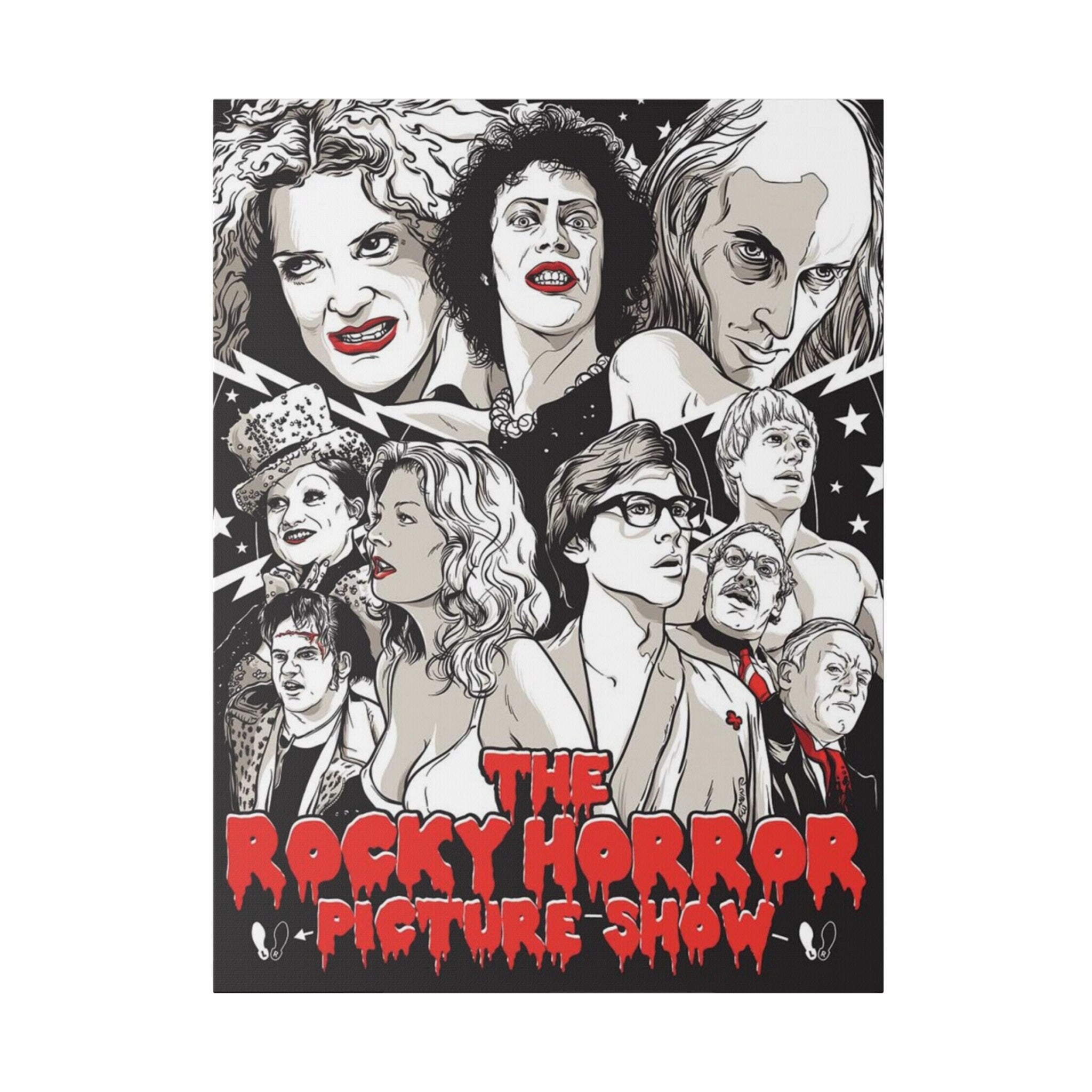 The Rocky Horror Picture Show Comic Poster Custom Canvas Wall Print
