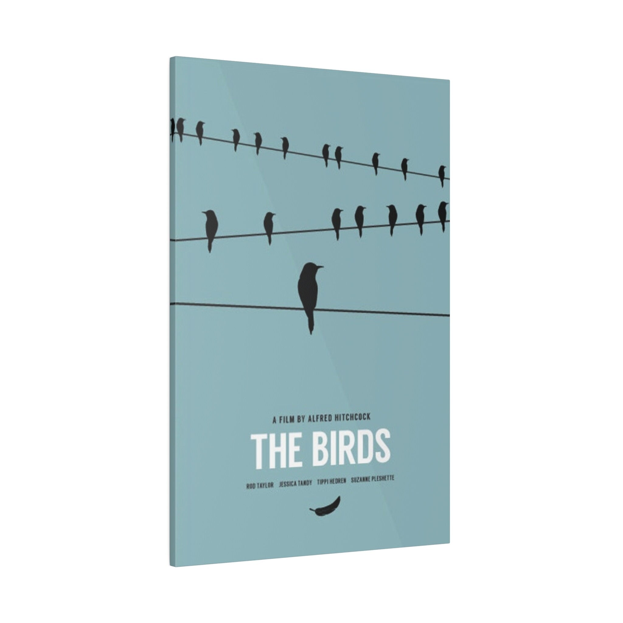 Alfred Hitchcock's The Birds Alternate Movie Poster Custom Canvas Wall Print