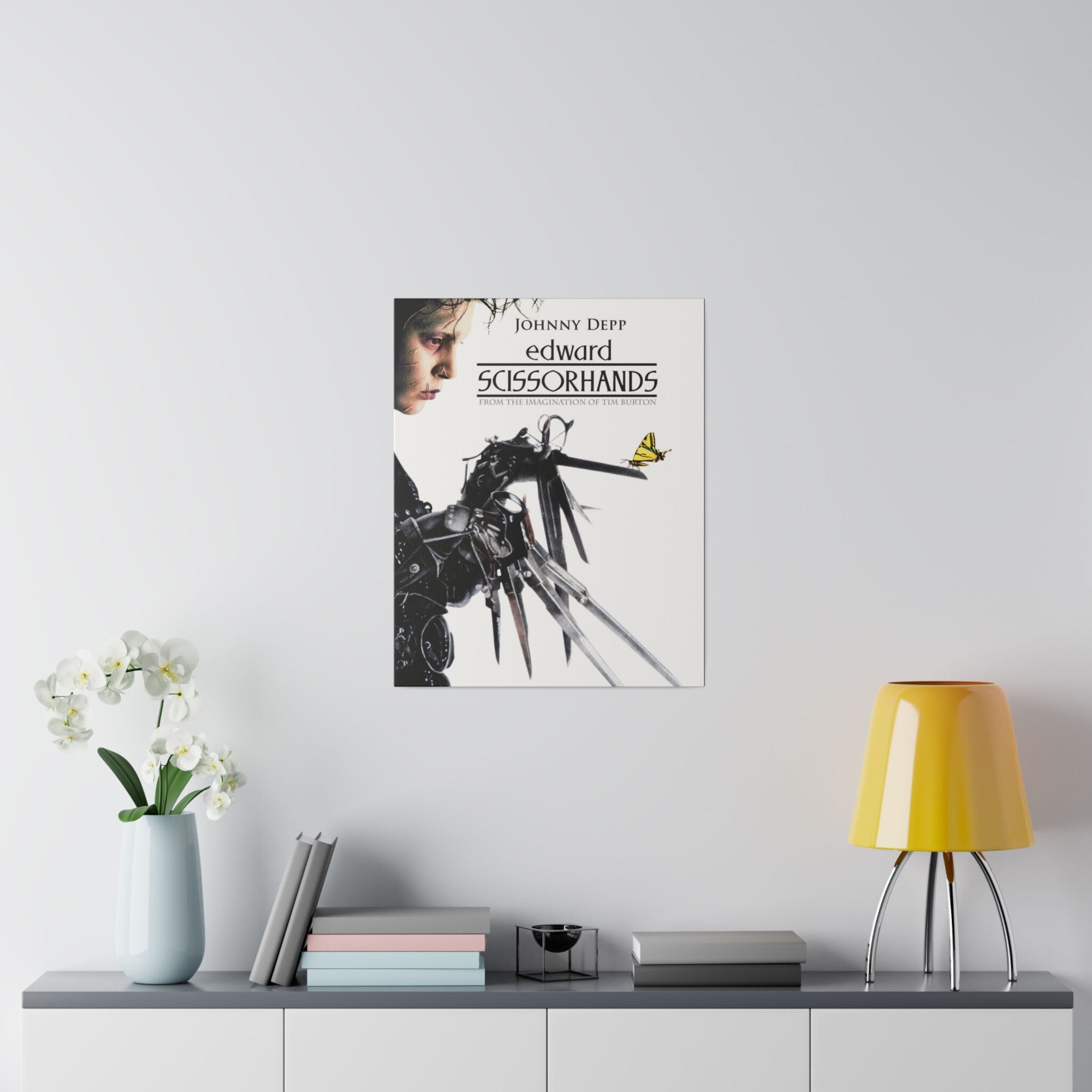 Edward Scissorhands Movie Poster Custom Canvas Wall Print