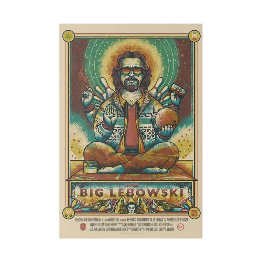 The Big Lebowski Zen Movie Poster Custom Canvas Wall Print